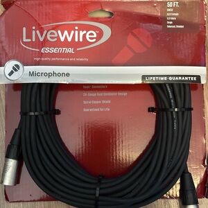 Livewire Essential 50 ft Microphone Cable- New